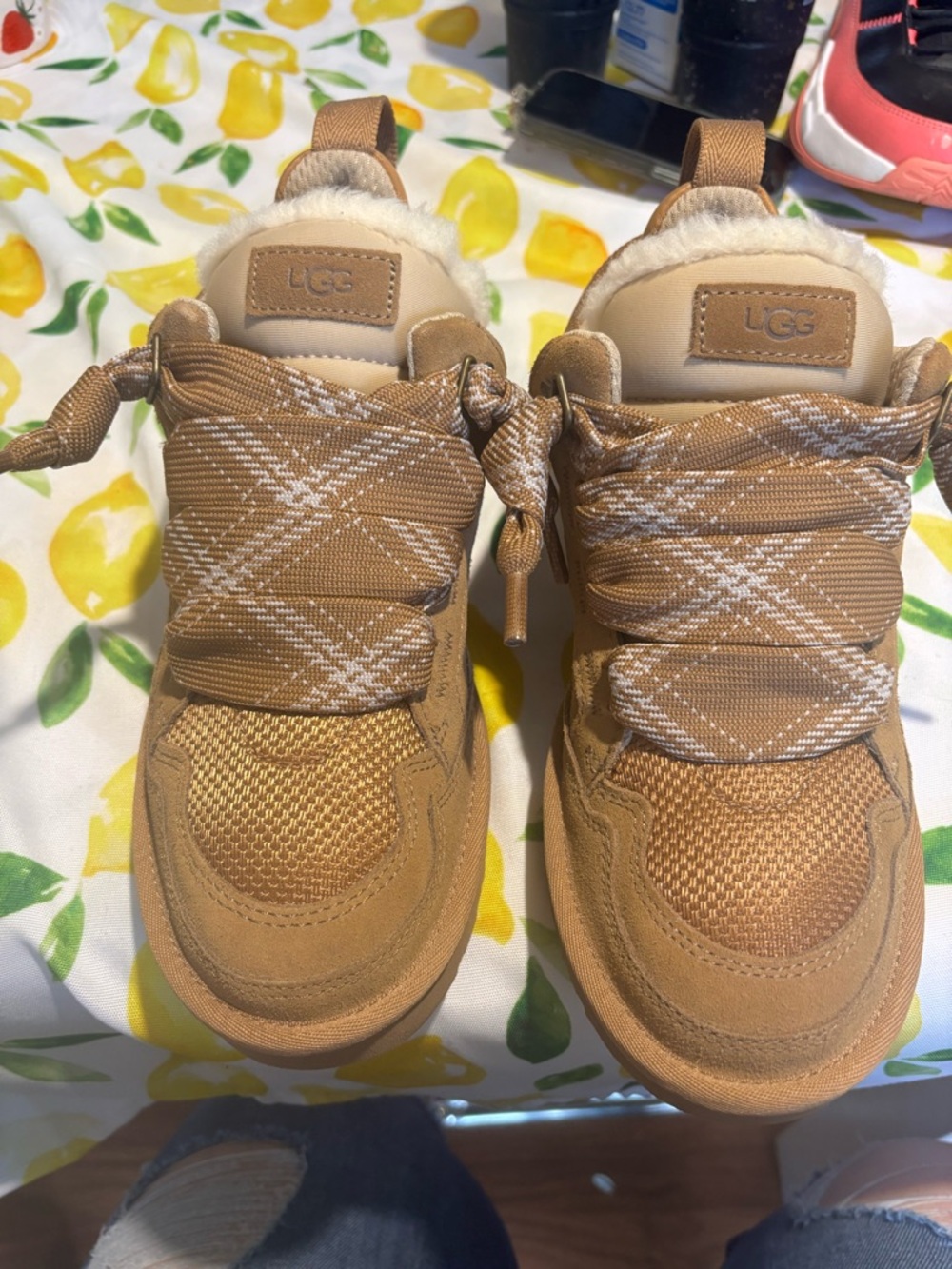 UGG Kids Chestnut Suede & Shearling-Lined Boots